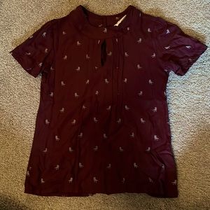 ModCloth dinosaur blouse